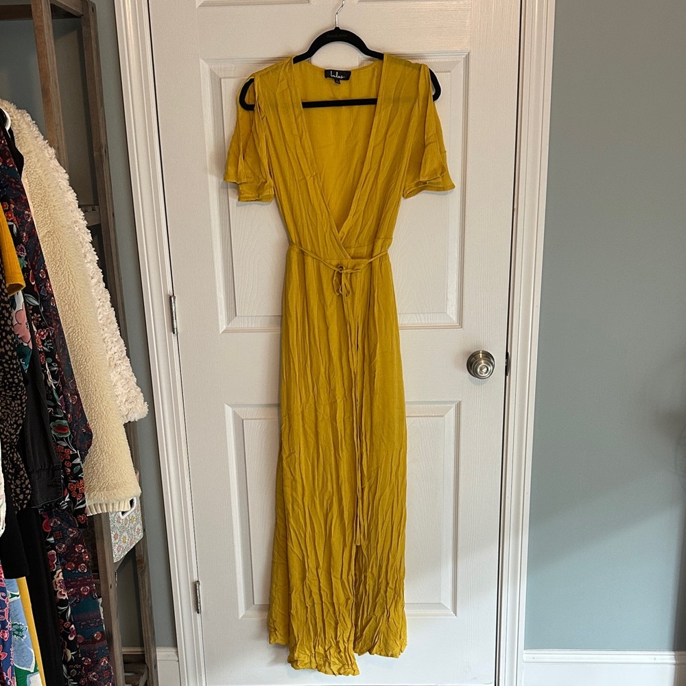 Lulu's Mustard Maxi Dress